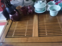 TANGFENG实木茶盘功夫茶具套装家用简约储水抽屉式托盘不锈钢茶台茶几单盘 鱼莲配不锈钢茶盘 实拍图