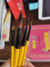 蒙玛特(Mont Marte)水粉笔6支装 水彩画笔儿童美术画画笔丙烯勾线笔颜料绘画笔排笔尼龙水彩笔套装BMHS0017 实拍图