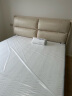 芝华仕真皮床奶油风极简储物双人主卧室软包婚床带床垫芝华士C078白1.8 实拍图