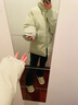 真维斯（JEANSWEST）棉服女士短款棉衣2025新款时尚秋冬季保暖外套加厚情侣棉袄面包服 果绿 纯色 M 实拍图