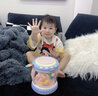 贝初众婴幼儿早教益智玩具0-1岁儿童手拍鼓音乐盒0-6个月宝宝生日礼物 旋转木马音乐鼓【充电款】 一岁男孩女孩实用抬头训练 实拍图