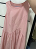 VEGA CHANG粉色连衣裙女2025年夏季新款海边度假显瘦气质减龄拼接背心长裙子 蜜桃粉 M 实拍图