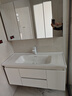 浴美优品实木浴室柜陶瓷一体盆卫生间洗手洗脸盆柜组合洗漱台镜柜奶油风 L16吊柜110cm普通镜柜+陶瓷盆 实拍图