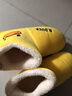 B.Duck小黄鸭童鞋儿童拖鞋冬季男童保暖棉拖女童轻便家居棉靴0909米色34 实拍图