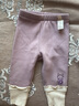 戴维贝拉（DAVE＆BELLA）加绒女童打底裤儿童休闲裤加厚宝宝裤子洋气小童长裤秋冬新款童裤 灰紫色【现货】 80 cm（建议身高73-80cm） 实拍图