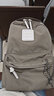 CILOCALA双肩包女M+号登山包校园电脑包大容量旅行包上班出游背包帆布书包 GRAY-灰色M+中号 实拍图