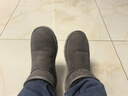 京东京造【纯羊毛】雪地靴男冬季羊皮毛一体加厚加绒保暖短筒男靴灰色44 实拍图