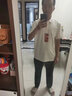海澜之家（HLA）休闲裤男款轻商务时尚直筒裤子男夏季父亲节礼物 中灰85 XL 180/88A 推荐149~162斤 实拍图
