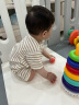 宝贝趣 叠叠乐婴儿套圈玩具音乐不倒翁彩虹套圈0-1-3岁早教玩具六一儿童节礼物 实拍图