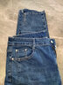 纤莉秀2025秋装新大码女装胖mm梨型身材高腰显瘦直筒开叉牛仔裤6101 牛仔蓝 6XL 实拍图