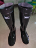 回力雨鞋男士款时尚雨靴户外防水不易滑耐磨HL8075高筒黑色39码 实拍图