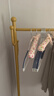 麦瑞迪衣架落地衣帽架卧室多功能挂衣服架置物架结实入户立式简易挂衣架 轻奢金-长60cm 实拍图