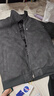 NASADKGM羽绒服男冬季白鸭绒防寒冬装保暖新款上衣潮牌工装立领皮衣外套男 黑灰 M 实拍图
