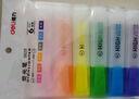得力6色荧光笔套装 软头醒目手账水性记号笔标记笔 考试手账绘图可用 6支/盒 S744 实拍图