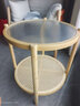 竹庭日式圆形实木藤编玻璃茶几客厅家用小户型简约现代沙发边几小茶桌 寻觅圆形小茶几【原色】 实拍图