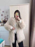 傲列2025秋冬轻奢品质貉子毛双面编织皮草女中长减龄狐狸毛毛外套大衣 浅灰色 均码 实拍图