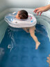 鲸保婴儿游泳圈 0-3个月脖圈 新生儿游泳圈宝宝洗澡颈圈K5012蓝色中码 实拍图