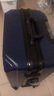 欧遥行李箱男铝框密码拉杆箱子韩版潮流大容量可登机女旅行皮箱次日达 蓝色【黑框款-升级带充电口】 24英寸 -黄金尺寸-学生返校托运箱 实拍图