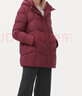 坦博尔羽绒服女中长款带帽宽松舒适保暖妈妈款外套510560D 蝶羽红 190  实拍图