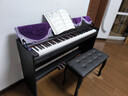 海蒂诗 电钢琴88键重锤电子钢琴儿童初学幼师专业成人家用数码立式钢琴 P-310木纹黑-蓝牙-全重锤-配琴凳 实拍图