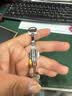 维途真皮手表带男小牛皮蝴蝶扣表链女配件适用于天梭浪琴卡西欧dw天王 棕色棕线-银色自动蝴蝶扣 14MM 实拍图