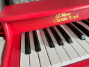 NEW CLASSIC TOYS儿童木质机械小钢琴 儿童电子琴1-6岁男女孩宝宝音乐早教玩具礼物 25键红色【木质电子钢琴】 实拍图