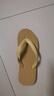 堡牧奥泰国星马橡胶人字拖男女夏2025新款潮流户外时尚防滑夹脚外穿拖鞋 波浪星马-黄色款 10.5号 相当于41-42码 实拍图