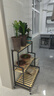 斯朴洛特2024新款花架可移动带轮置物架阶梯客厅落地式多层花架子阳台室外 三层黑架80长 实拍图