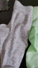 全棉时代男女袜子情侣5A抗菌中长短筒船袜4双装 绒白+花灰+山紫+缥绿 实拍图