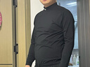 卡尔美（KELME）运动弹力紧身衣男加绒加厚保暖高领健身服足球打底衫男童 黑色 2XL/185 实拍图