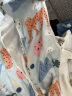威尔贝鲁（WELLBER）婴儿睡袋1-3岁儿童前4后2竹棉纱布分腿睡衣宝宝春夏季 森林考拉S 实拍图