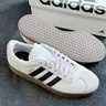 adidas「T头鞋」VL COURT复古休闲板鞋德训鞋男女阿迪达斯轻运动 汉玉白/黑色/树脂黄   40 实拍图