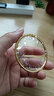 中国黄金（CHINA GOLD）黄金手镯足金素圈纹理手镯节日送礼送女友送长辈妈妈母亲节礼物 卷草纹手镯（60#）丨约5.7g 晒单实拍图