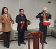 音域三句半道具套装3句半成人儿童舞台表演乐器牛皮鼓铜锣铜擦4件套  实拍图