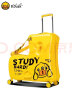 AO WEI LA OW小黄鸭儿童行李箱可骑可坐男女儿童旅行箱行李箱骑行箱儿童拉杆箱 黄色 小蜜蜂 20英寸 实拍图