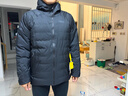 Rab秋冬男士700蓬羽绒疏水硬壳连帽外套防撕裂保暖羽绒服 QDB-49 黑色/BLK L 实拍图