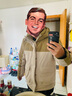 海澜之家（HLA）羽绒服男冬季运动连帽三防石墨烯蓄热外套男冬季 卡其镶拼8G L 175/92A推荐137~150斤 实拍图