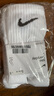 耐克（NIKE）男袜女袜子 2026新款休闲袜时尚篮球袜薄款袜子透气休闲袜 三双装 SX4706-101/三双装 M/24-26厘米/38-42码 实拍图
