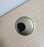 菱固居 电脑办公桌穿线孔盖板桌面走线盒封口盖书桌装饰圈开孔开洞圆孔盖 青古铜 50MM开孔尺寸 实拍图