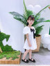 酷乐羊女童连衣裙夏装2025新款儿童夏季洋气大童公主裙10岁女孩裙子夏天 杏色 160 实拍图