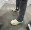 森马洞洞鞋男款夏季外穿防滑防臭踩屎感包头拖鞋户外大码运动沙滩凉鞋 白色（旗舰款） 42 实拍图
