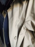 诗凡黎（'SEIFINI）风衣2023秋新款设计感撞色拼接大口袋工装风高级长款外套女 卡其色 现货 160/84A/M 晒单实拍图