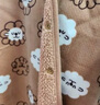 Mini Balabala迷你巴拉连体衣秋宝宝萌趣双面穿毛绒爬服 咖白色调00351 80cm 实拍图