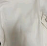 森马（Semir）长袖t恤女短款半高领薄绒轻暖打底衫2024冬新款纯色修身抓绒内搭 奶白10534 2XL 实拍图