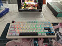 狼蛛（AULA）F75客制化机械键盘 无线三模蓝牙/2.4g/有线 gasket结构全键热插拔 75配列电竞游戏专用办公通用 雪杉绿  收割者轴 实拍图