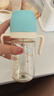 小土豆（potato）吸管奶瓶PPSU婴儿奶瓶6个月以上大宝宝带重力球奶嘴300ml 清水蓝 实拍图