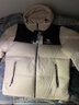 骆驼（CAMEL）【小太阳】户外羽绒服鸭绒加厚羽绒衣经典时尚防风保暖运动外套 白玉粉/幻影黑 男女同款 XL 实拍图