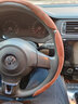 汽车方向盘套进口翻毛皮夏季吸汗防滑超薄汽车把套四季通用奔驰奥迪宝马奔驰本田特斯拉碳纤维方向盘套d型 棕色翻毛-三边 实拍图