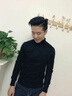 才俏毛衣男2025秋冬季针织衫男新款打底针织衫修身半高领休闲百搭上衣 高领黑色 M 【建议95-110斤】 实拍图