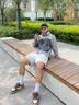森马（Semir）冲锋衣男户外三防夹克秋情侣连帽外套夹克上衣 灰色调00322 L 实拍图